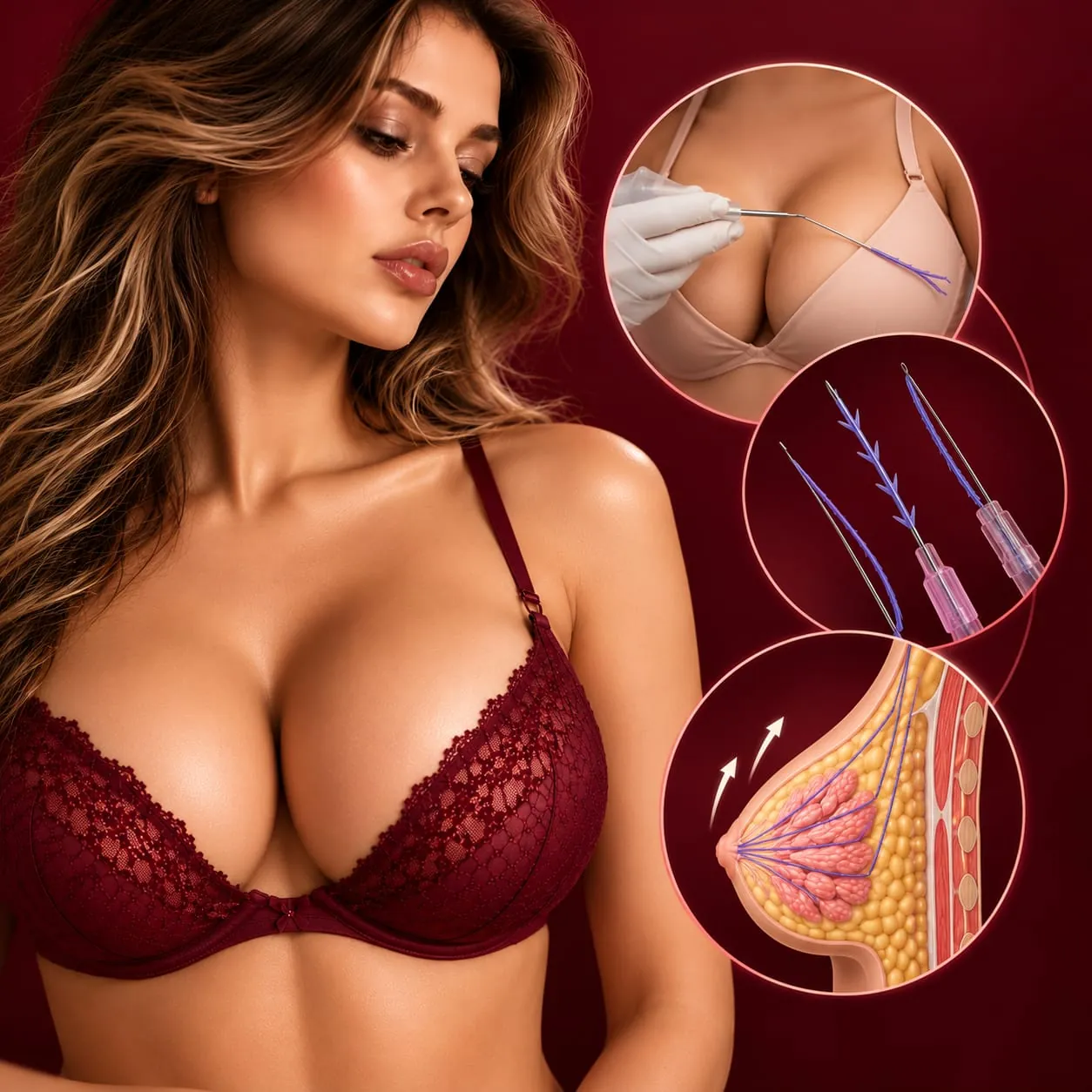 Editorial illustration for the article I Wanted Natural-Looking Results — How I Compared Implants and Fat Transfer